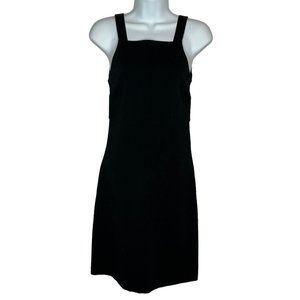 Theory Dress Womens Size 00 Black Sleeveless Mini Square Neckline